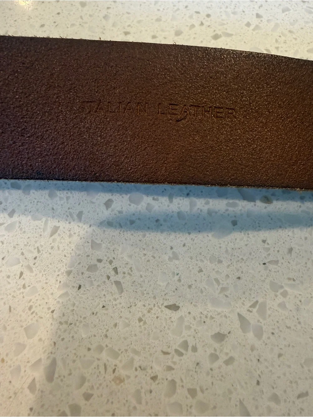 Lauren Ralph Lauren Genuine Italian Leather Brown Belt Brass Buckle Large